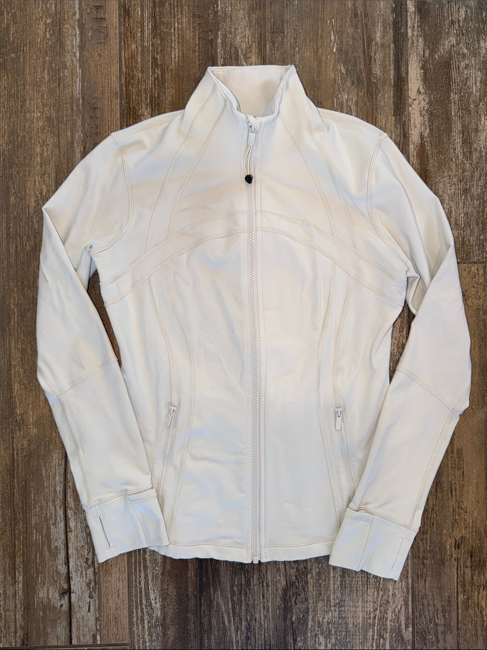 lululemon athletics Define Jacket Off White Size 10- regular length